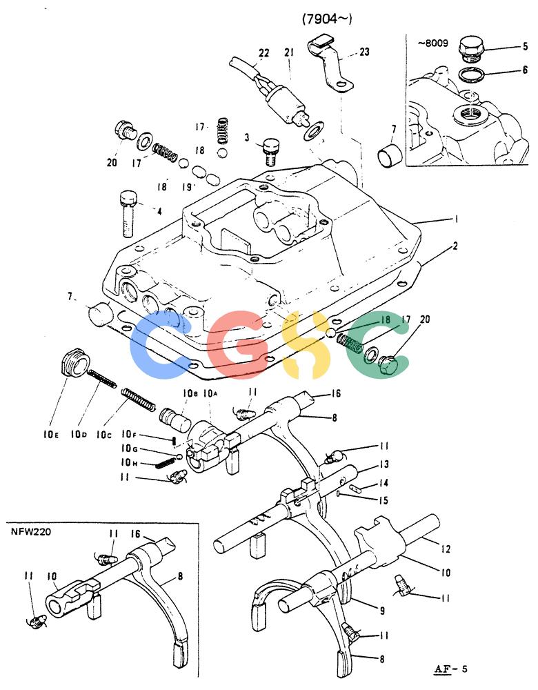 神钢零件查询(65R5P) - MITSUBISHI DIESEL ENGINE - LK300A WHEEL LOADER (1/06-12/06) (14-010) - TRANSMISSION GEAR SHIFTER LOWER (7904-) Kobelco
