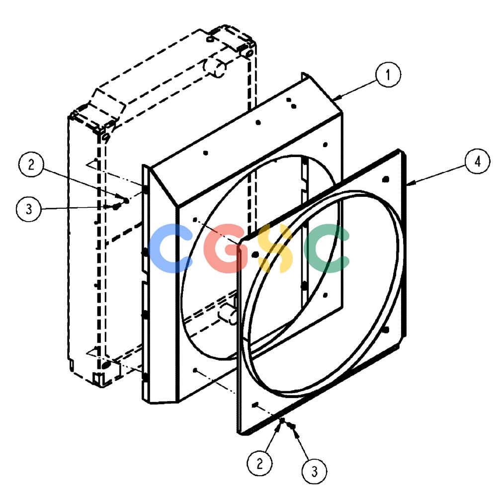 凯斯零件查询(FLX3510) - FLOATER (8/04-8/06) (02-019) - FAN SHROUD GROUP Case Agriculture