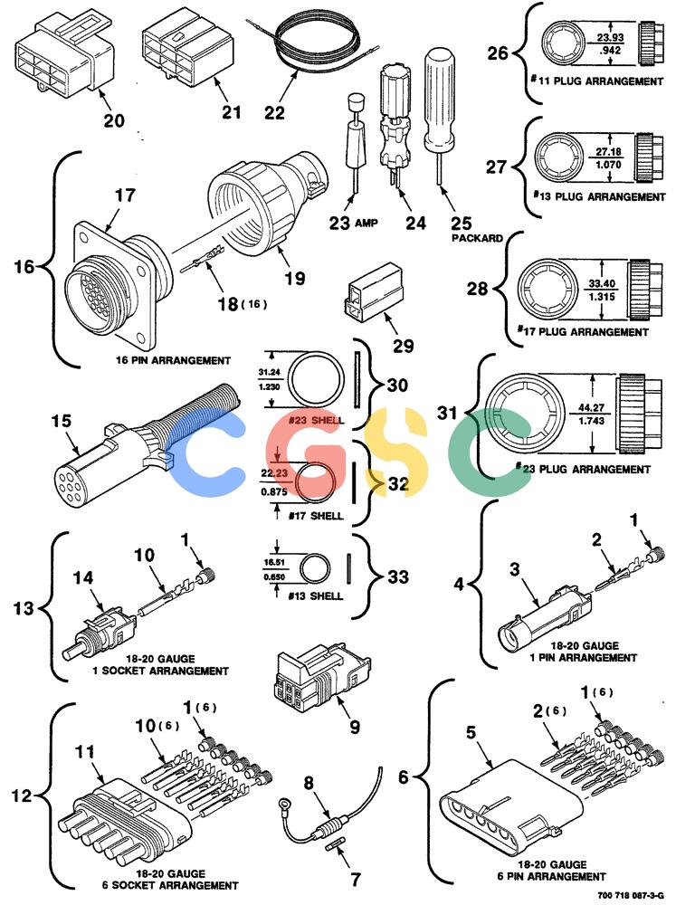 凯斯零件查询(RS561A) - CASE IH ROUND BALER (1/99-12/00) (4-026) - ELECTRICAL HARNESS SERVICE PARTS, CONTINUED Case Agriculture