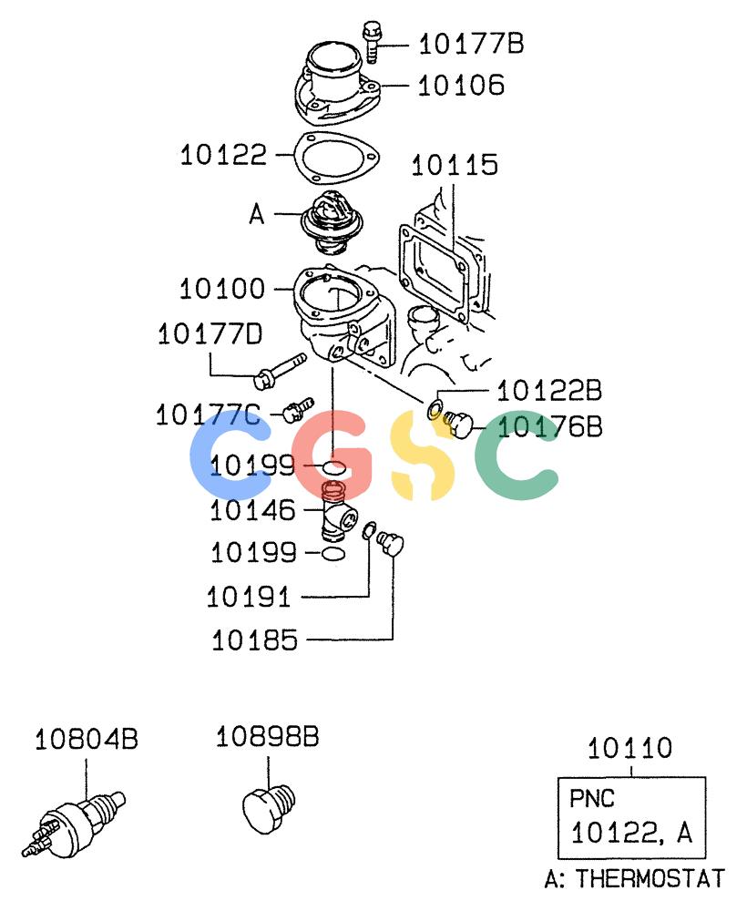 纽荷兰零件查询(E235SRLC) - CRAWLER EXCAVATOR BTW YU04-00837 - YU04-01417 (08-027) - WATER PIPE & THERMOSTAT New Holland Constructuion
