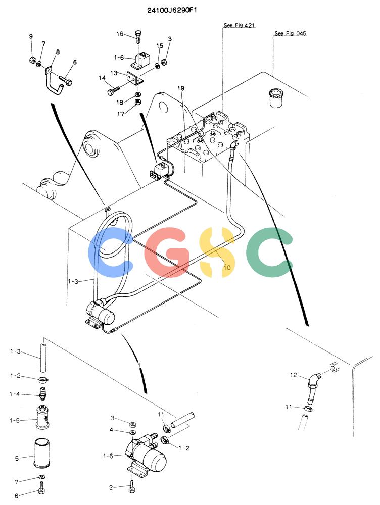 神钢零件查询(K904EL) - EXCAVATOR ASN LX1401 (1/86-12/03) (08-001) - PUMP ASSY, FUEL Kobelco
