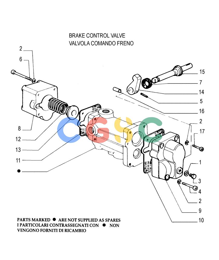纽荷兰零件查询(FL145) - CRAWLER LOADER (N.A. VERSION) (11/98-) (2.304[04]) - BRAKE CONTROLS - COMPONENTS New Holland Constructuion