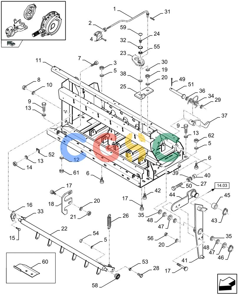 凯斯零件查询(LBX432S) - BIG RECTANGULAR BALER (3/03-12/08) (15.06[01]) - KNOTTERS TRIP Case Agriculture