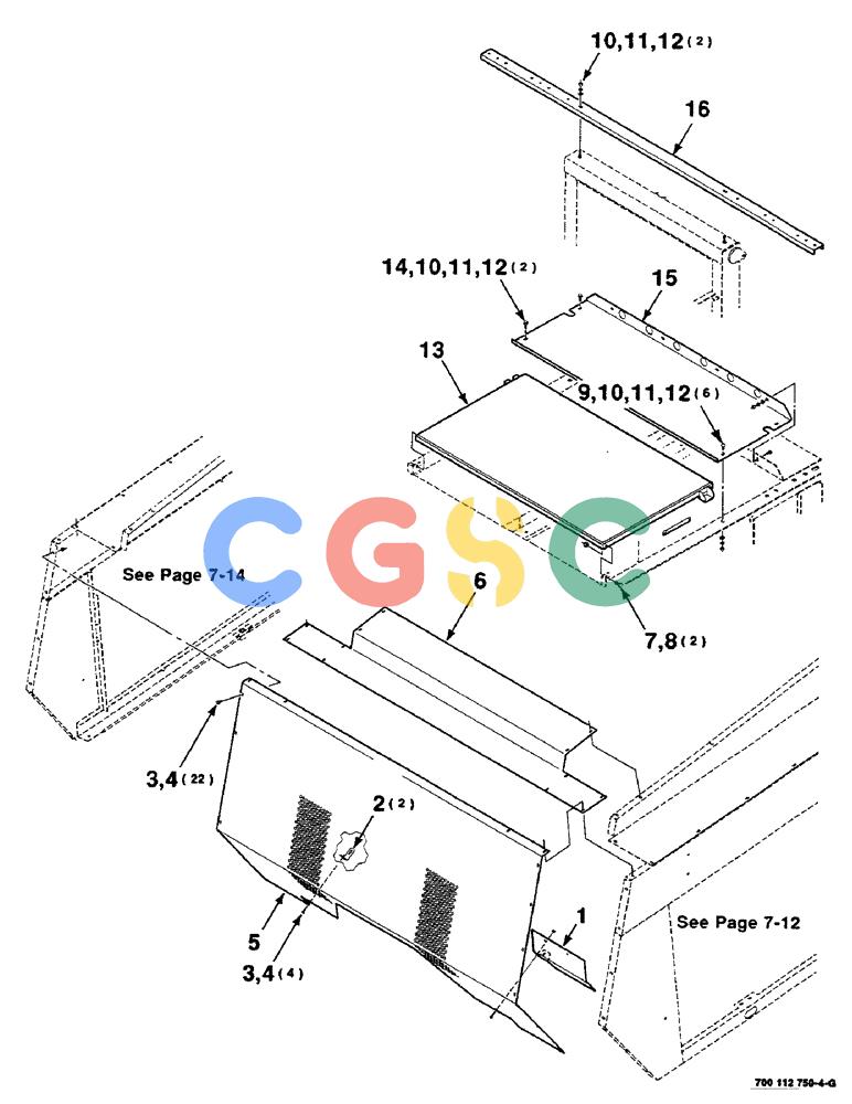 凯斯零件查询(8590) - CASE IH LARGE (4 X 4) RECTANGULAR BALER (NORTH AMERICA) (1/98-12/00) (07-08) - SHIELDS ASSEMBLY, TOP AND FRONT Case Agriculture