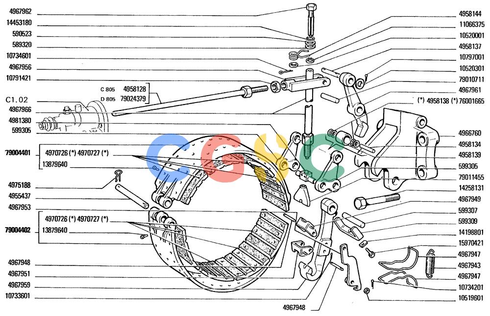 纽荷兰零件查询(FD20) - CRAWLER DOZER (C1.01[002]) - BRAKE FOOT CONTROL New Holland Constructuion