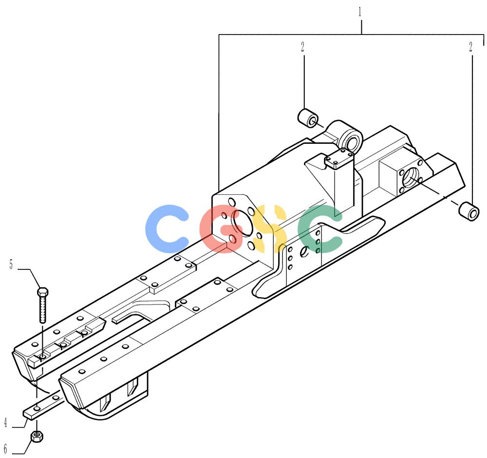 纽荷兰零件查询(DC150LT) - CRAWLER DOZER (6/00-) (2.340[01]) - TRACK FRAME New Holland Constructuion