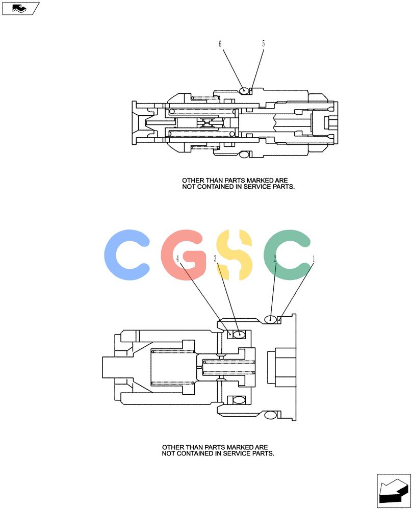 纽荷兰零件查询(E80BMSR) - COMPACT CRAWLER EXCAVATOR ASN LF06-04501 (NBTA18037) (01-016[04]) - SWING MOTOR INSTALLATION New Holland Constructuion
