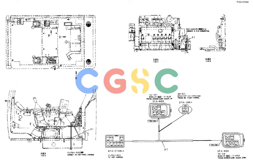 神钢零件查询(ED150) - BLADE RUNNER EXCAVATOR/DOZER ASN YH02-01384 (4/02-12/03) (01-014[2]) - HARNESS ASSY Kobelco