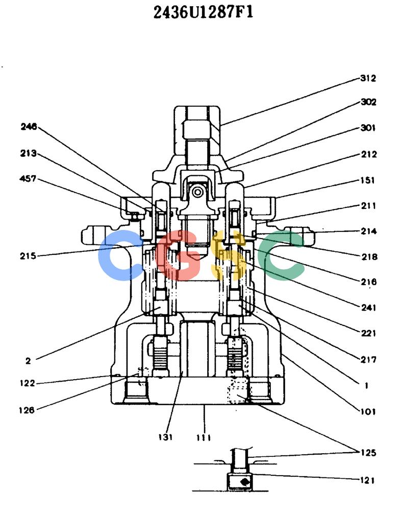神钢零件查询(MD140BLC) - EXCAVATOR BTW YPU0001 - YPU0300 (1/80-12/06) (11-012) - VALVE ASSY, PILOT Kobelco