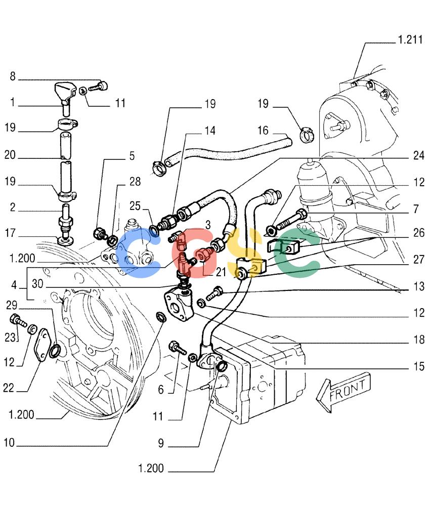 纽荷兰零件查询(FL175) - CRAWLER LOADER (N.A. VERSION) (6/92-) (1.220[02]) - TRANSMISSION LUBRICATION SYSTEM New Holland Constructuion