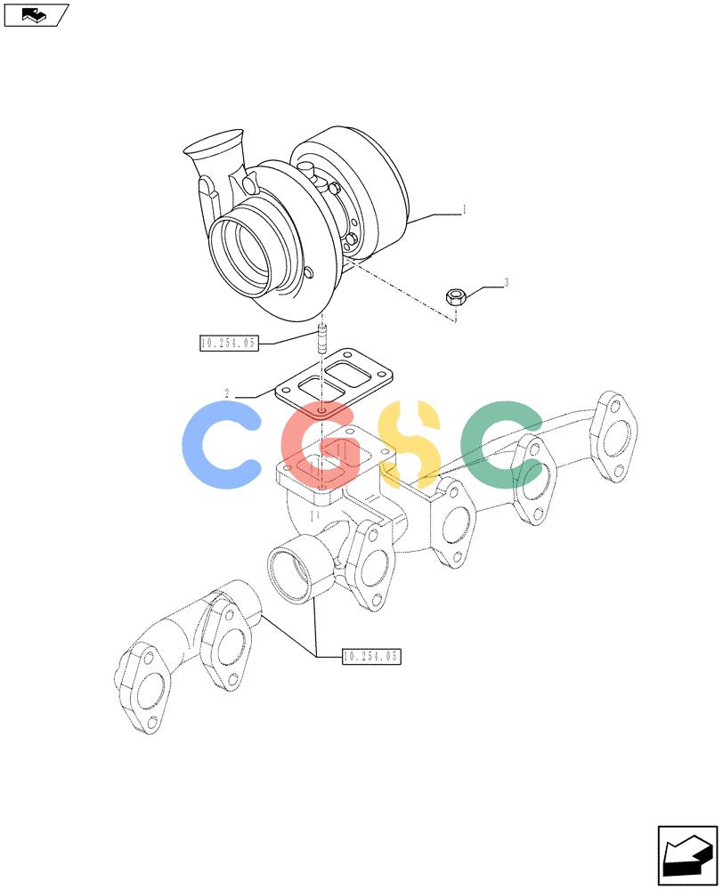神钢零件查询(F4HFE613Z A005) - ENGINE 5801366340 - 84285367 (9/10-) (10.250.01) - TURBOCHARGER (504369124) Kobelco