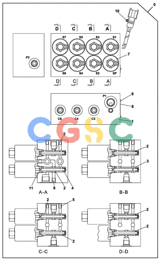 纽荷兰零件查询(E805) - CRAWLER EXCAVATOR TIER 3 (7/06-) (08-250-00[01]) - VALVE SOLENOIDE New Holland Constructuion