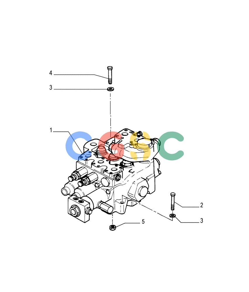 纽荷兰零件查询(FL175) - CRAWLER LOADER (N.A. VERSION) (6/92-) (3.433[01]) - EQUIPMENT CONTROL VALVE New Holland Constructuion