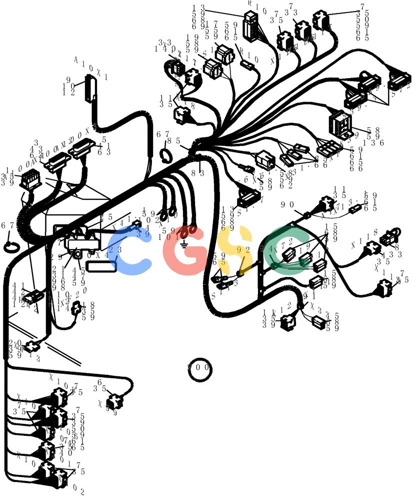 纽荷兰零件查询(EC160) - CRAWLER EXCAVATOR (4/99-) (32.413[001]) - CABLE HARNESS BRACKET (S/N 716001-UP) New Holland Constructuion