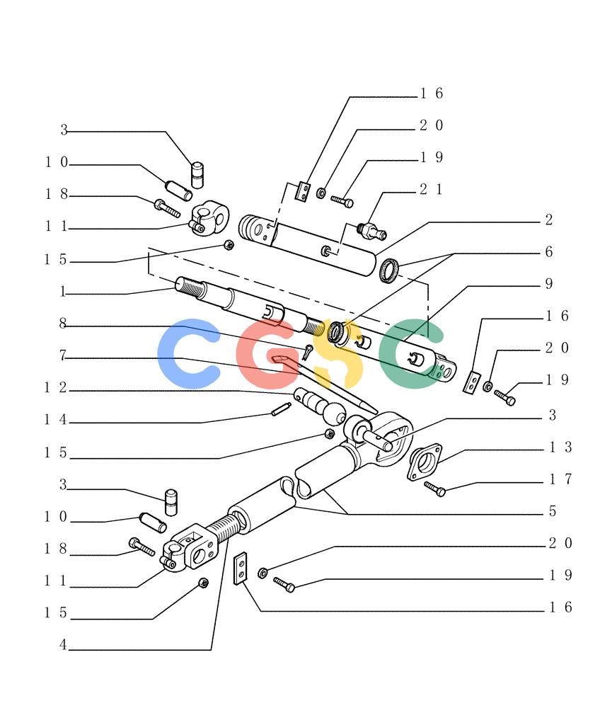 纽荷兰零件查询(DC180.B) - CRAWLER DOZER TIER 2 (3/03-) (9.476[02]) - MECHANIC TILT - STRUTS - OPTIONAL CODE 76092031 - VERSION (01-02) New Holland Constructuion