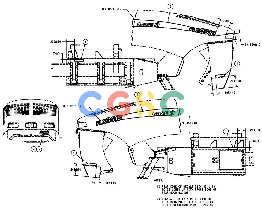 凯斯零件查询(FLX3510) - FLOATER (8/04-8/06) (09-002) - EXTERIOR COSMETICS GROUP, FLX3510 Case Agriculture