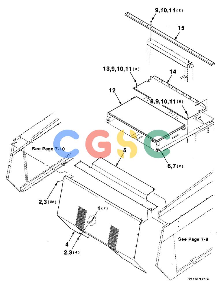 凯斯零件查询(8580) - CASE IH LARGE RECTANGULAR BALER (1/88-12/98) (07-06) - SHIELDS ASSEMBLY, TOP AND FRONT Case Agriculture