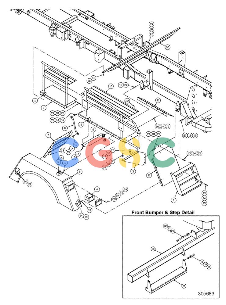 凯斯零件查询(4375) - TITAN FLOATER (5/98-8/99) (04-010) - FRONT FENDER GROUP - CURB SIDE Case Agriculture