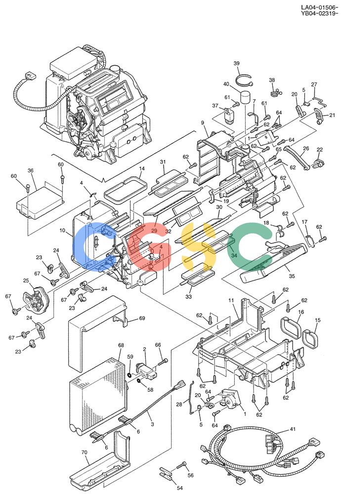 纽荷兰零件查询(E200SRLC) - CRAWLER EXCAVATOR BTW LA04-01506 - LA04-01625 (01-058[02]) - CONDITIONER ASSY, AIR New Holland Constructuion