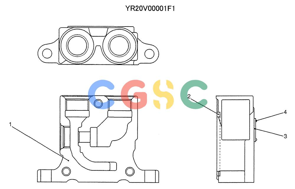 纽荷兰零件查询(E235SRLC) - CRAWLER EXCAVATOR BTW YU04-00837 - YU04-01417 (07-037) - SECTION ASSY, INLET New Holland Constructuion
