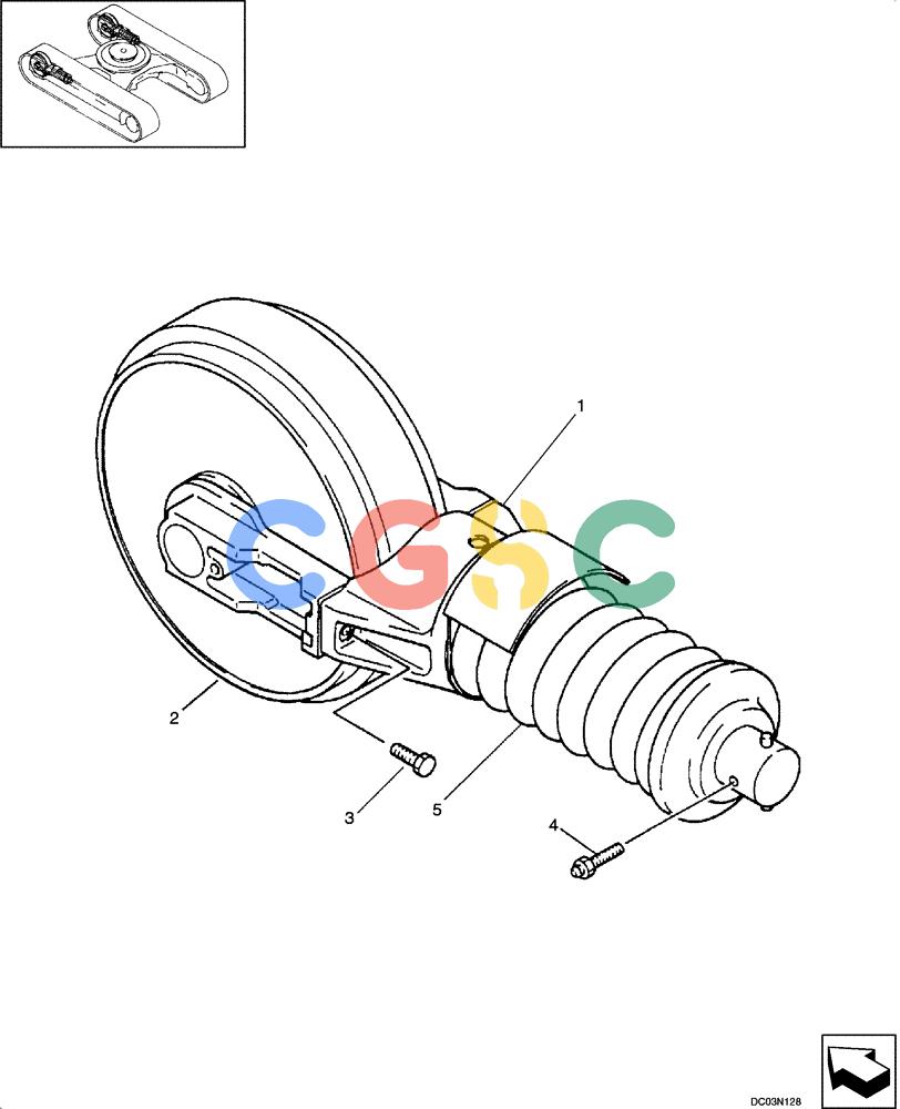 纽荷兰零件查询(EH215) - CRAWLER EXCAVATOR (9/03-) (05 -12[00]) - TRACK - IDLER New Holland Constructuion