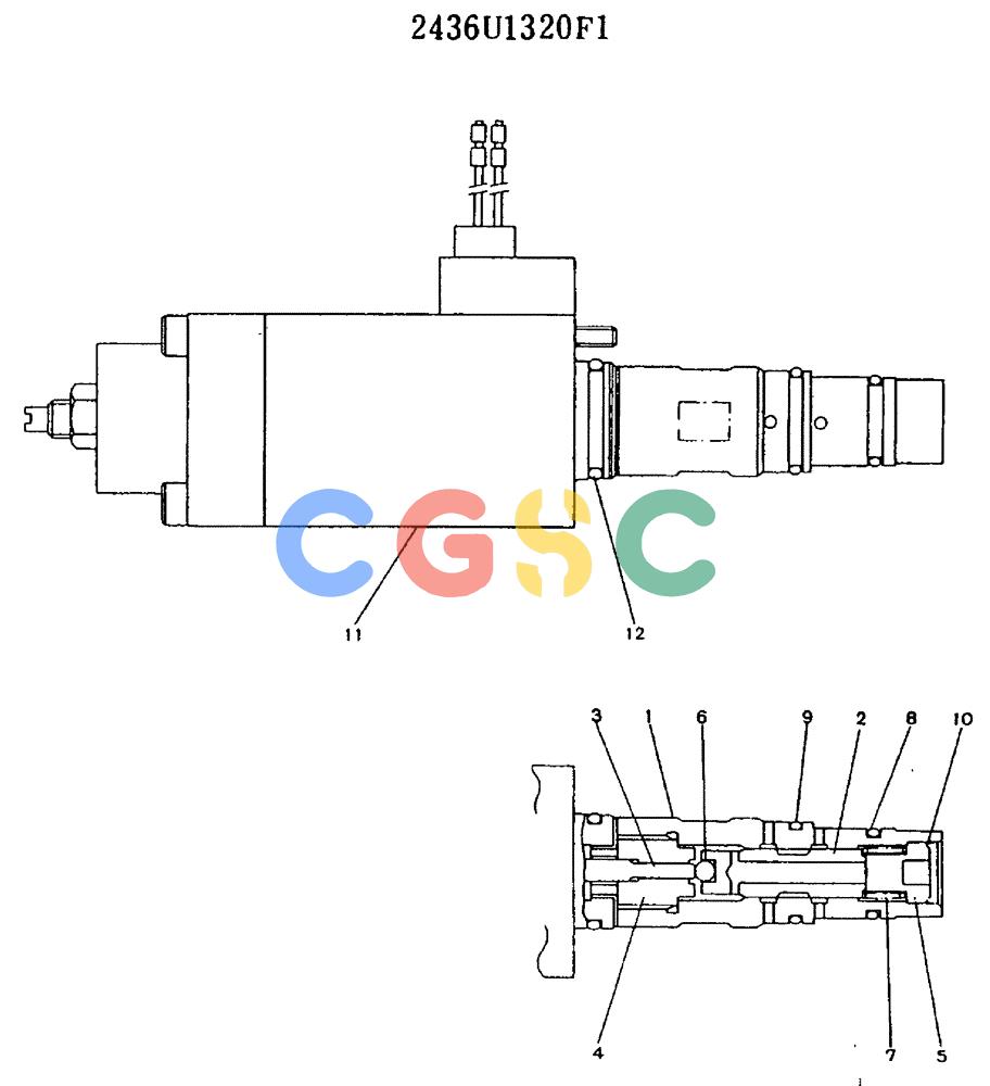神钢零件查询(MD450BLC) - EXCAVATOR BTW TS0201 - TS0394 (1/80-12/06) (11-017) - VALVE ASSY, SOLENOID Kobelco