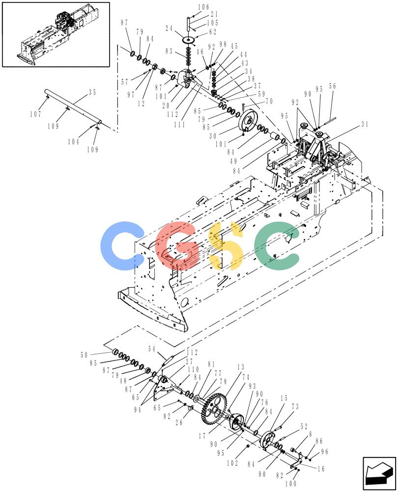凯斯零件查询(SB541) - SMALL SQUARE BALER (9/08-12/15) (68.180.11) - WIRE TWISTER DRIVE Case Agriculture