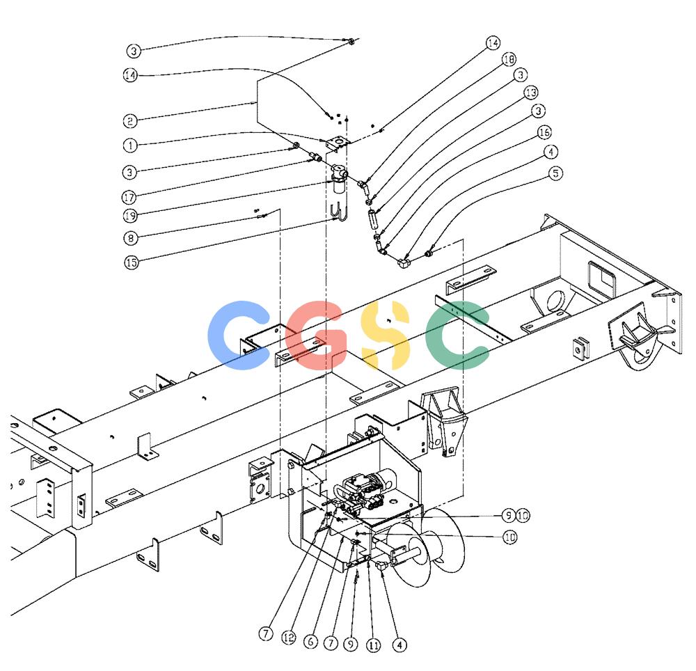 凯斯零件查询(FLX810) - FLEX-AIR APPLICATOR (10/03-8/09) (12-008) - PRESSURE WASHER PLUMBING GROUP Case Agriculture