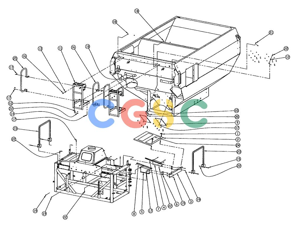 凯斯零件查询(438) - FLEX-AIR APPLICATOR - 2003 (3/03-10/03) (02-001) - PARTS GROUP, SINGLE BIN Case Agriculture
