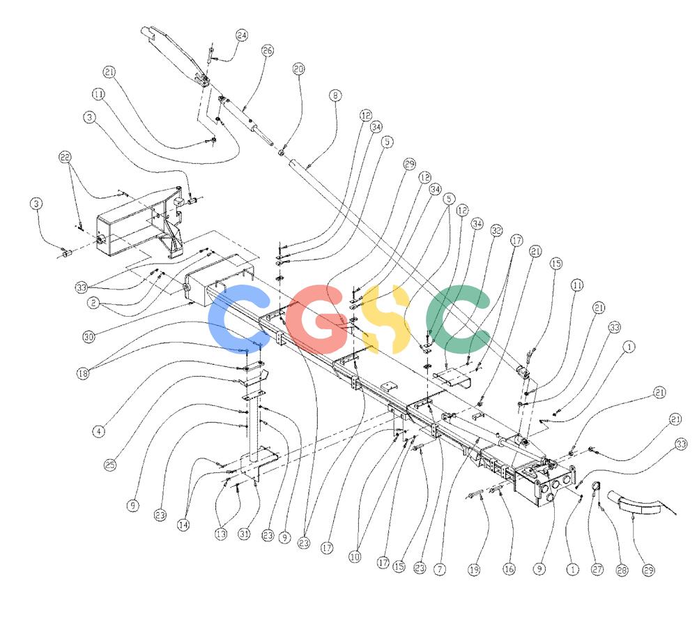 凯斯零件查询(438) - FLEX-AIR APPLICATOR - 1999 (2/99-3/03) (09-003) - BOOM GROUP, 2.5, INNER, LH Case Agriculture