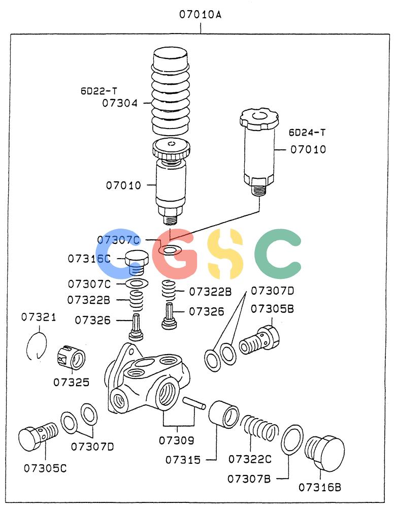 神钢零件查询(6D22-TC) - MITSUBISHI DIESL ENGINE - SK EXCAVATORS (1/06-12/06) (03-006) - FUEL FEED PUMP Kobelco