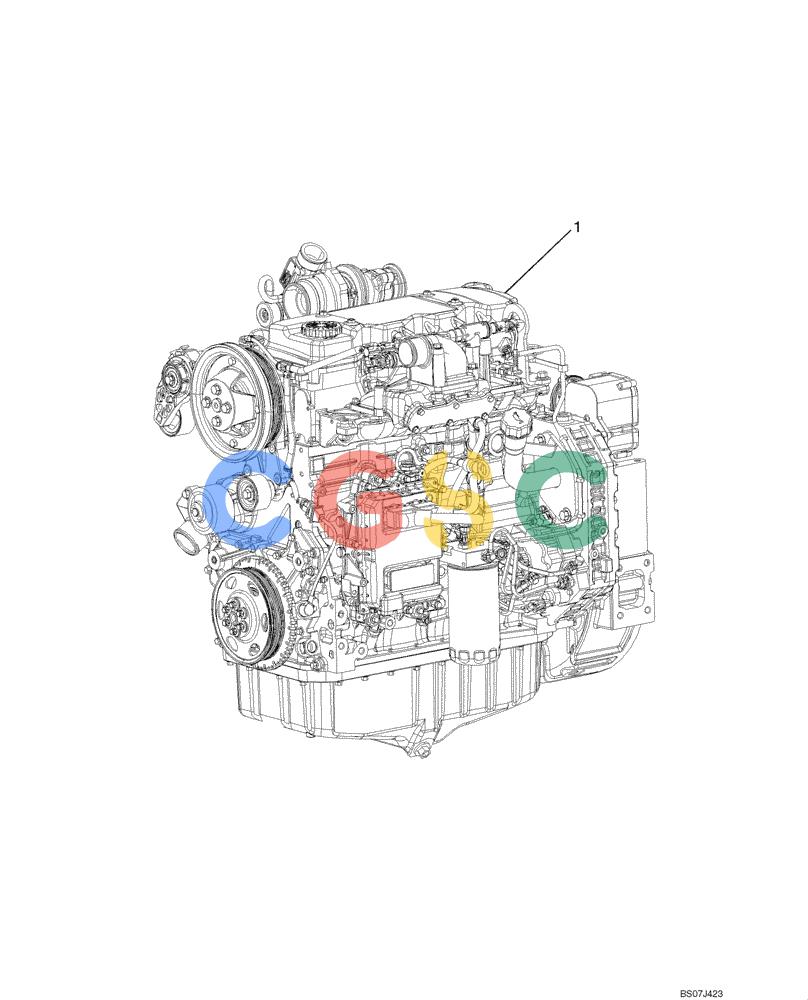 纽荷兰零件查询(D95B) - CRAWLER DOZER TIER 3 (3/08-) (02-09) - ENGINE New Holland Constructuion