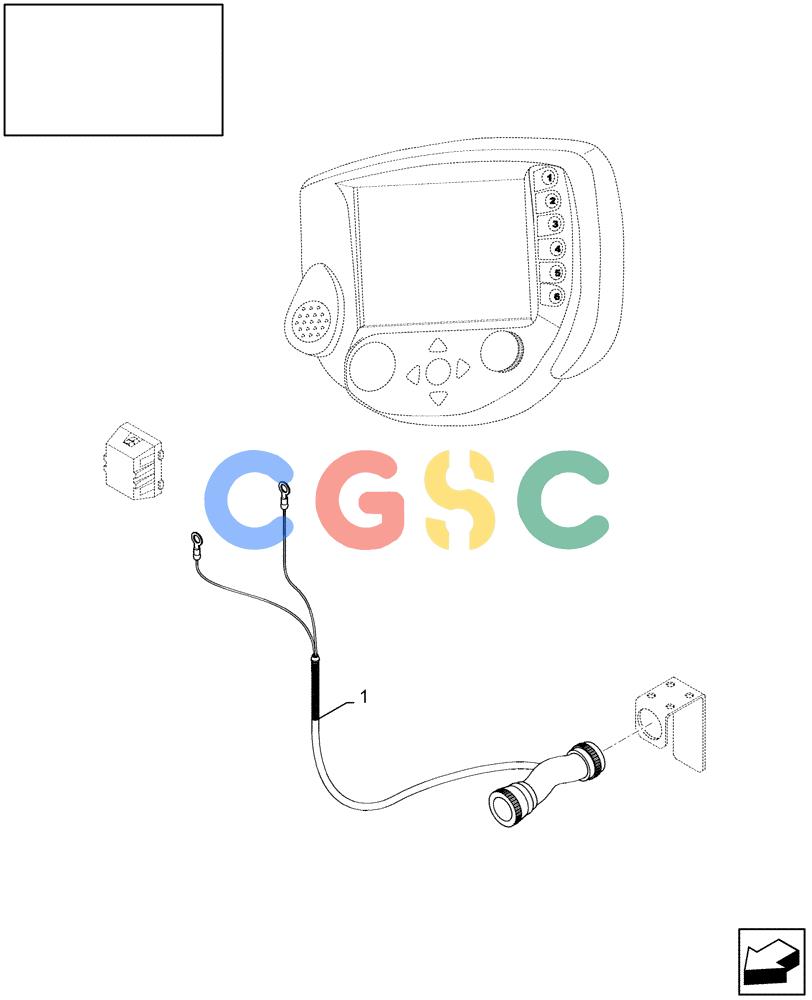 凯斯零件查询(LBX432S) - BIG RECTANGULAR BALER (3/03-12/08) (18.84111712[01]) - DIA : VIRTUAL TERMINAL POWER SUPPLY CABLE Case Agriculture