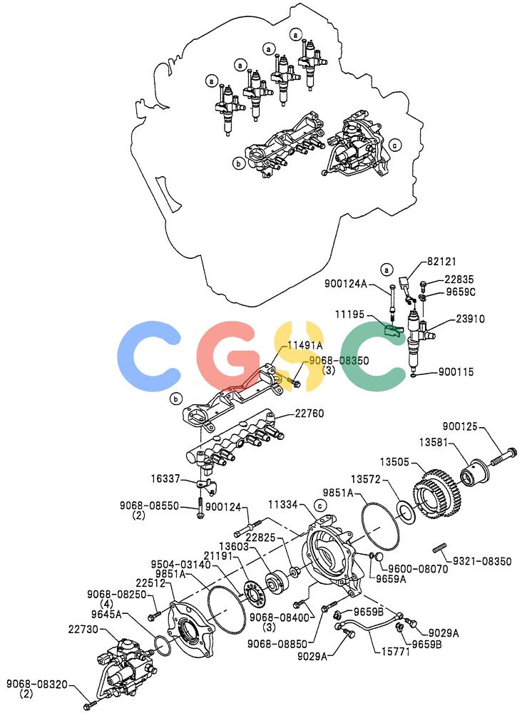 纽荷兰零件查询(E235BSRNLC) - CRAWLER EXCAVATOR ASN YU05-02001 (10-011[01]) - FUEL SYSTEM New Holland Constructuion