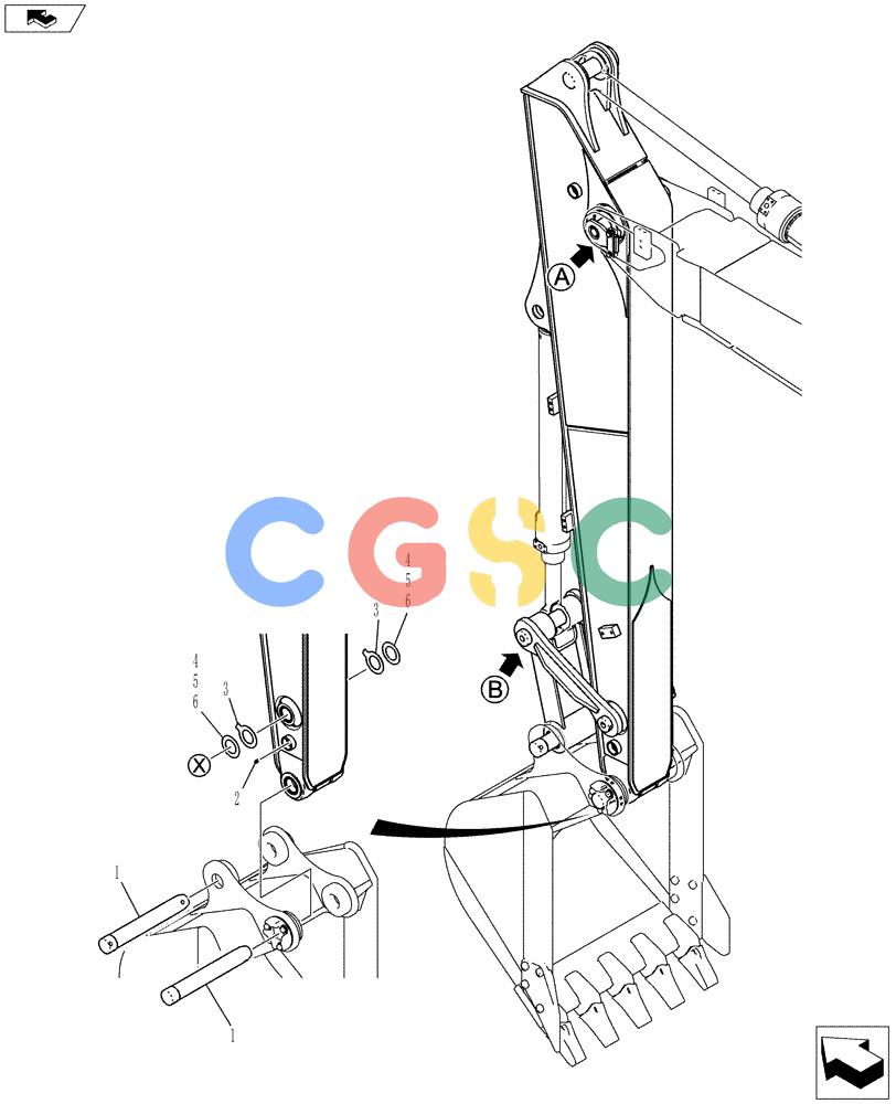 神钢零件查询(ED150-2) - BLADE RUNNER EXCAVATOR/DOZER ASN LH01-01001 (1/09-12/12) (03-023[01]) - ARM GROUP 2.8M (NIBBLER & BREAKER) Kobelco