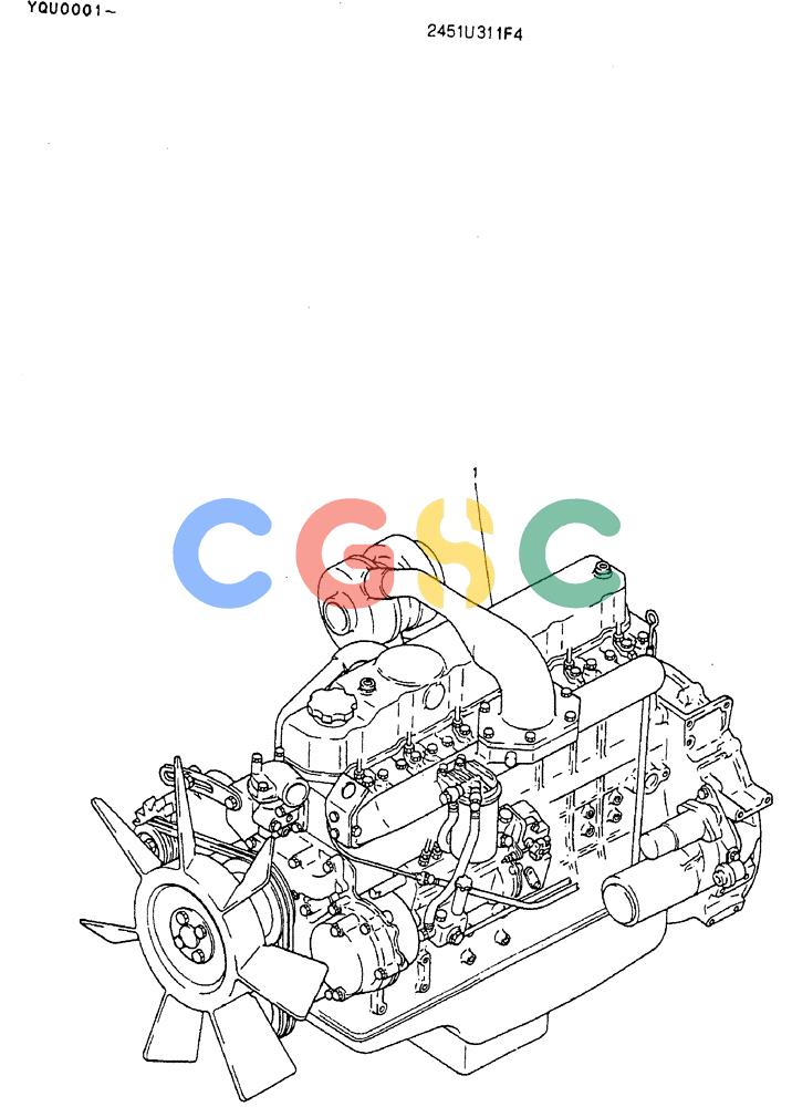 神钢零件查询(MD200BLC) - EXCAVATOR ASN YQU0001 (1/80-12/06) (05-002) - ENGINE ASSY Kobelco