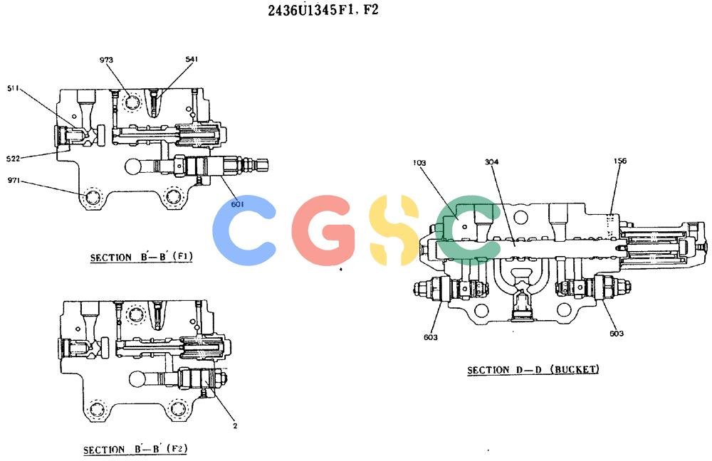 神钢零件查询(MD450BLC) - EXCAVATOR BTW TS0201 - TS0394 (1/80-12/06) (11-018[03]) - VALVE ASSY, CONTROL Kobelco