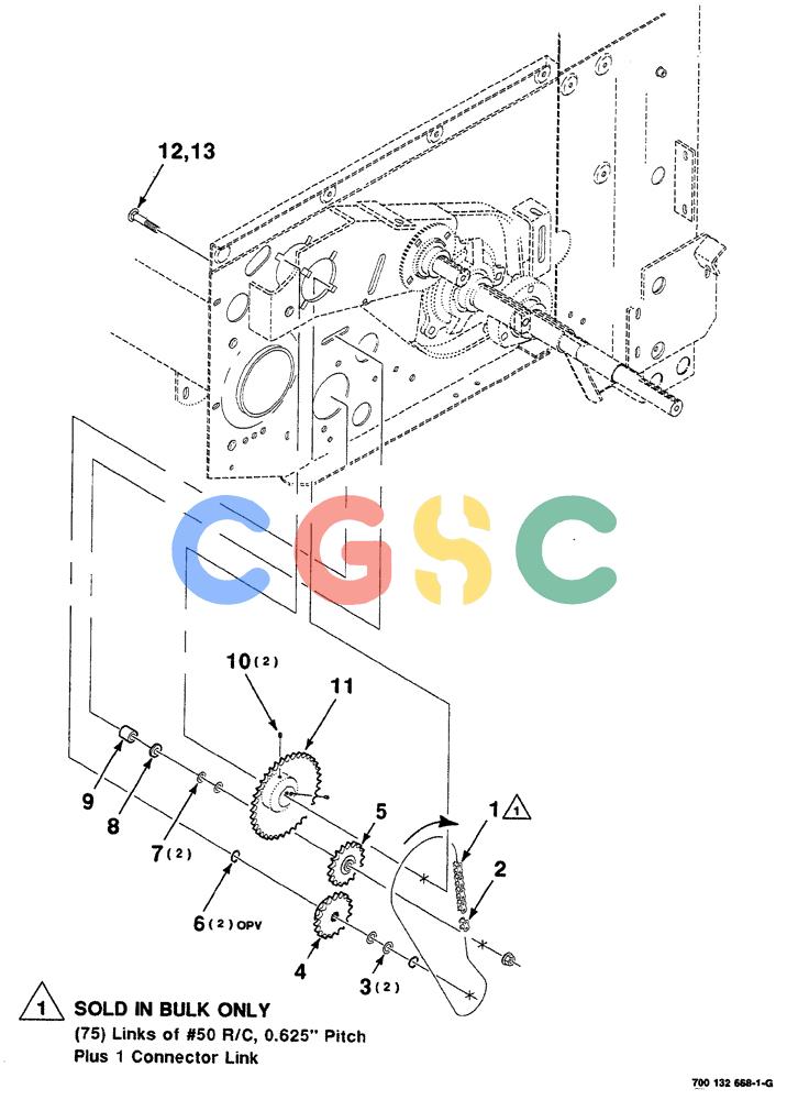 凯斯零件查询(RS561A) - CASE IH ROUND BALER (1/99-12/00) (2-028) - PUMP DRIVE ASSEMBLY, LOWER RIGHT Case Agriculture