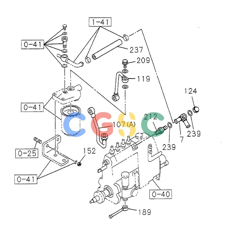 纽荷兰零件查询(EH80) - MIDI CRAWLER EXCAVATOR ASN LF04-02000 (N4TA18001 thru N4TA18010, ASN N5TA18011 -) (NA) (1/ (238) - FUEL PUMP AND PIPE New Holland Constructuion