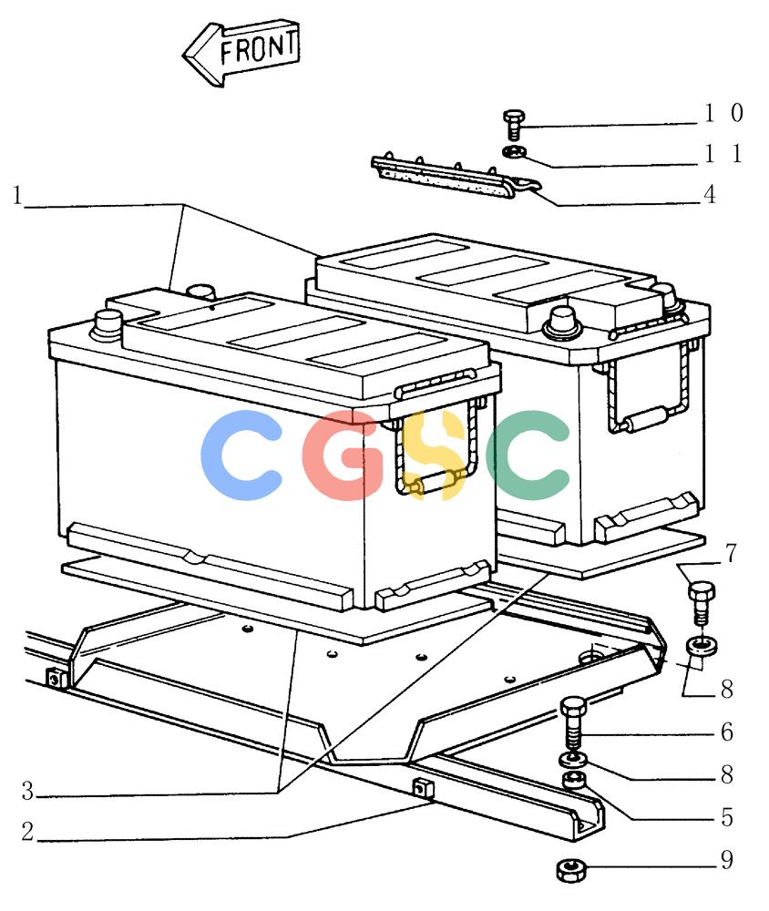 纽荷兰零件查询(FD145) - CRAWLER DOZER (N.A. VERSION) (10/98-) (6.701[01]) - BATTERY - SEAT AND SUPPORT New Holland Constructuion