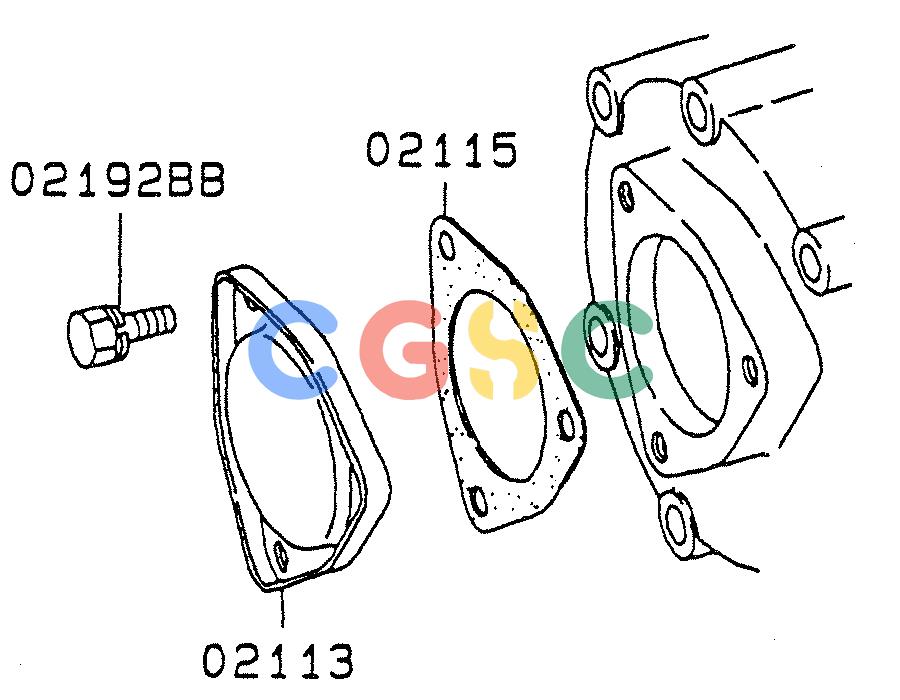 神钢零件查询(6D22-TC) - MITSUBISHI DIESL ENGINE - SK EXCAVATORS (1/06-12/06) (01-010[02]) - FLYWHEEL & HOUSING Kobelco