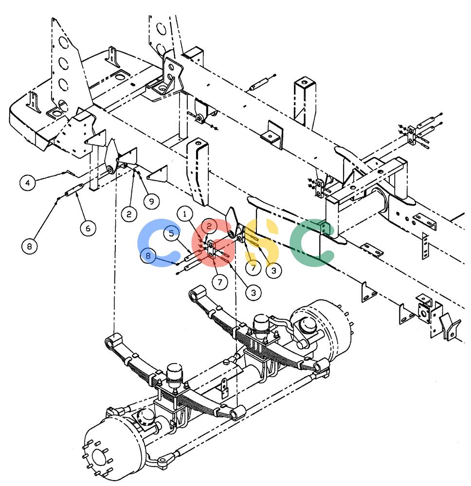 凯斯零件查询(FLX4010) - FLOATER (8/04-8/06) (04-002) - FRONT AXLE INSTALL KIT Case Agriculture