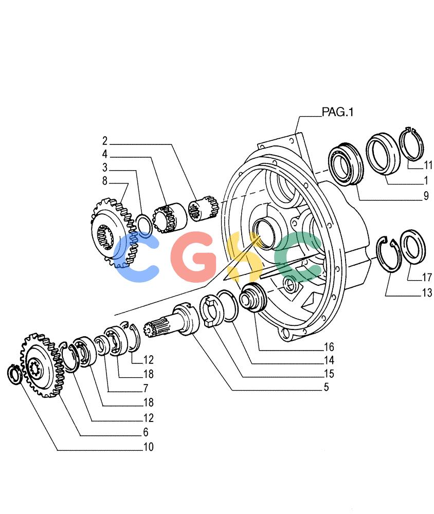 纽荷兰零件查询(FD255) - CRAWLER DOZER (N.A. VERSION) (7/95-) (1.200[02]) - UNIT TORQUE CONVERTER New Holland Constructuion