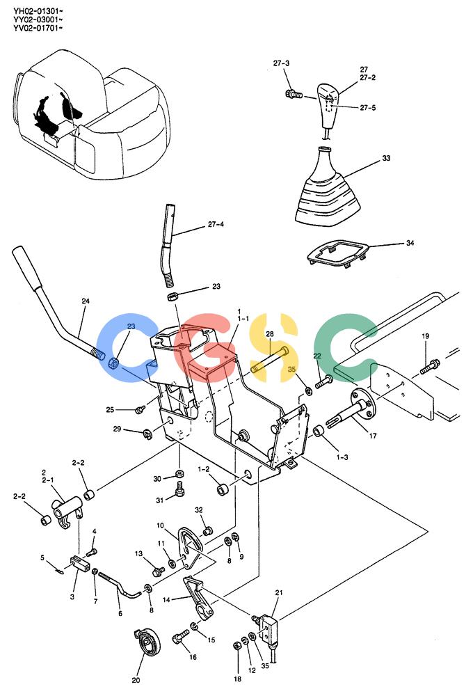 神钢零件查询(ED150) - BLADE RUNNER EXCAVATOR/DOZER BTW YL04-00501 - YL04-00554 (4/03-10/03) (01-021) - CONTROL BOX ASSEMBLY (FOR LEFT SIDE) Kobelco
