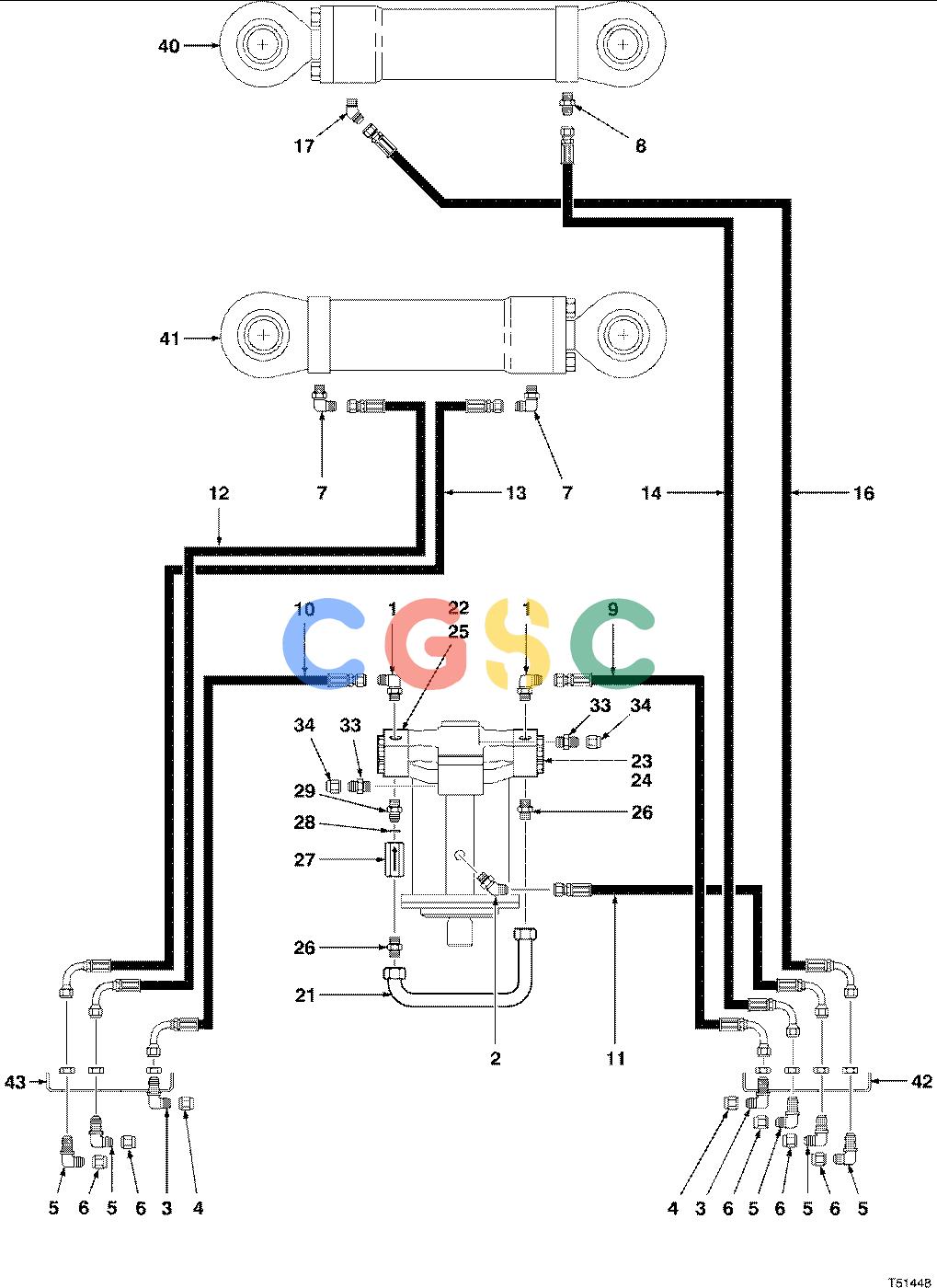 约翰迪尔零件查询HAX321 - ATTACHMENTS HYDRAULIC SYSTEM FELLING HEAD 18`` ( 970534 - ) 2000-333/12 [2000-333/12]EPC John Deere online
