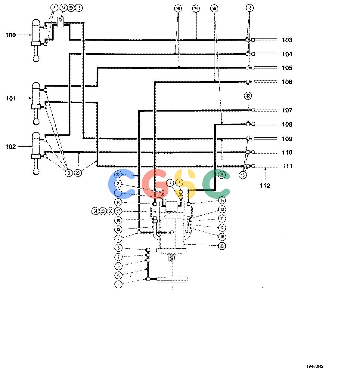 约翰迪尔零件查询TJ608 - ATTACHMENTS HYDRAULIC SYSTEM FELLING HEAD 20`` ( 62001 - ) 2000-193/10 [2000-193/10]EPC John Deere online