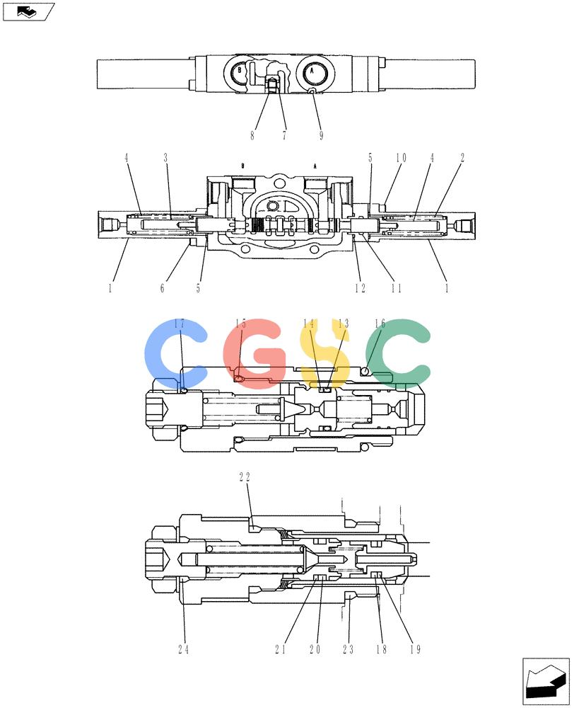 神钢零件查询(ED150-2) - BLADE RUNNER EXCAVATOR/DOZER ASN LH01-01001 (1/09-12/12) (01-019[03]) - VALVE INSTALLATION Kobelco