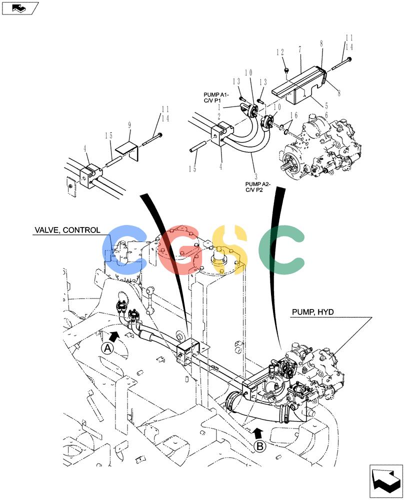 神钢零件查询(ED150-2) - BLADE RUNNER EXCAVATOR/DOZER ASN LH01-01001 (1/09-12/12) (01-020[01]) - HYDRAULIC LINES, PUMP Kobelco
