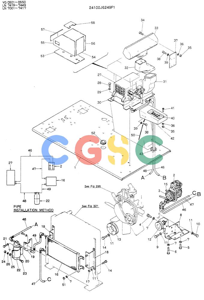 神钢零件查询(K907DLC) - EXCAVATOR ASN YG0501 (1/86-12/03) (08-015) - CONDITIONER ASSY Kobelco