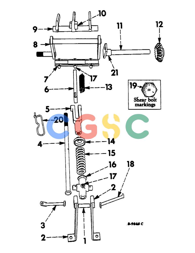 凯斯零件查询(46) - MCCORMICK-INTERNATIONAL PICK UP RECTANGULAR BALER (1/57-12/63) (50) - PACKER RELIEF SPRING AND PACKER FINGER Case Agriculture